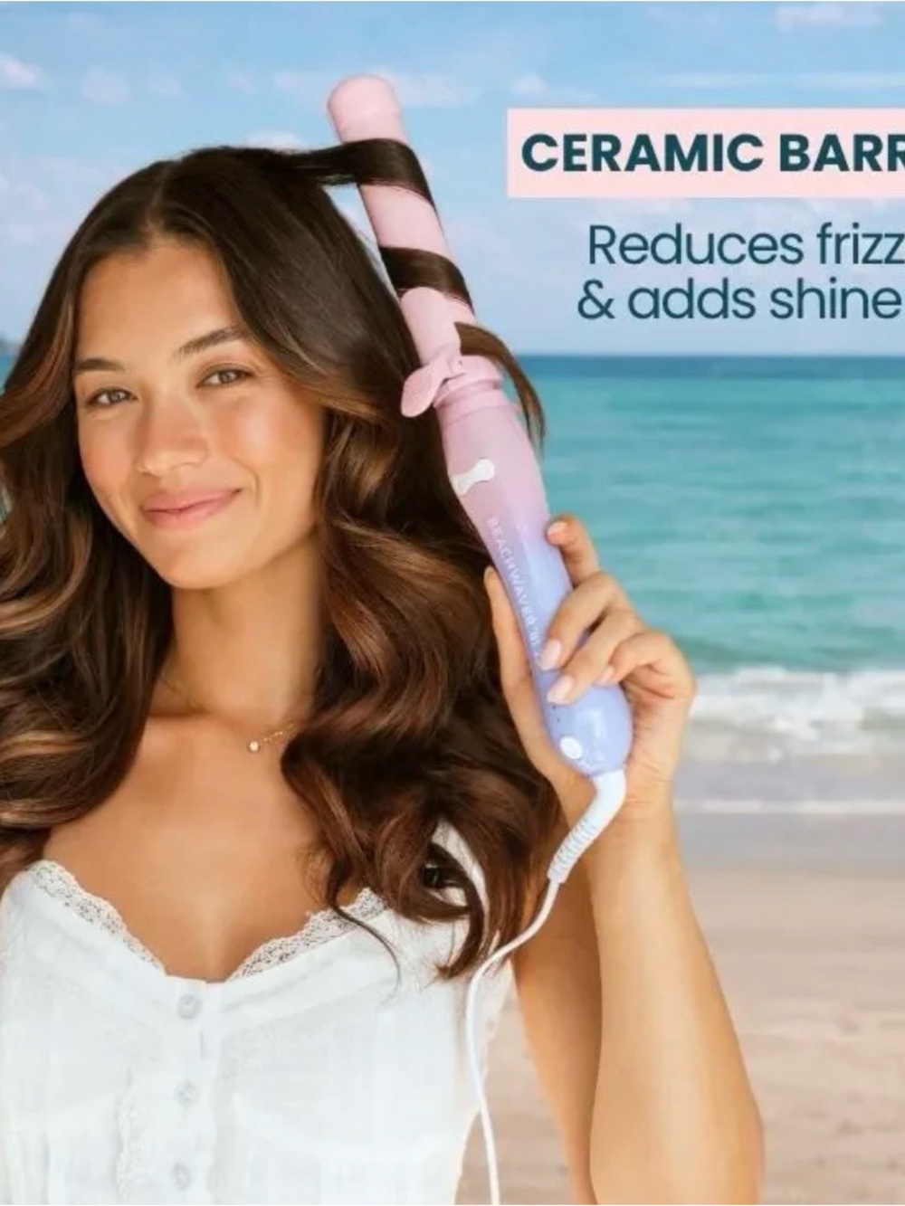 NIB Beachwaver B 1.5 (1-1/2” barrel) in Pink Sunset MSRP $99 - Picture 2 of 4